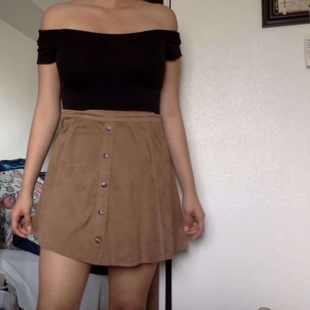 Suede Skirt